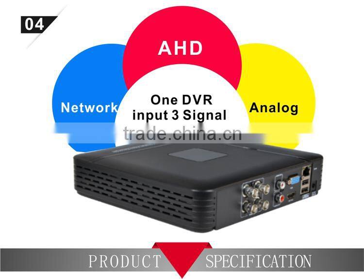 2015 Top 10 Sales Cheap 4CH 720P AHD Mini 1U DVR Hi3520D with P2P and free xmeye software dvr