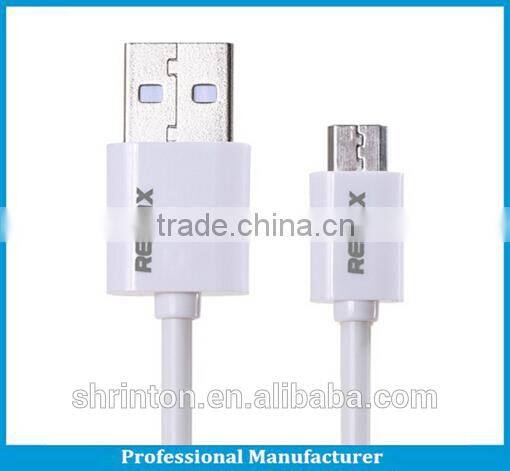 High Quality Remax Wholesale 1M USB data cable 2.1A for android and iphone