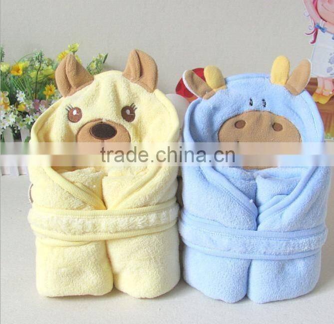 animal blanket with head/baby blanket with animal head/animal shaped blanket