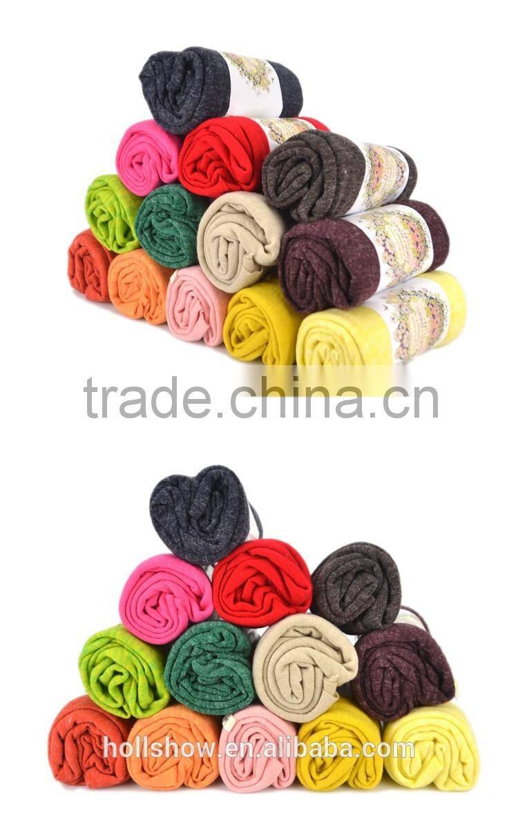 Fashion Trend All-match Autumn Winter Warm Soft Acrylic Baby Kids Boys Girls Solid Plain Scarf