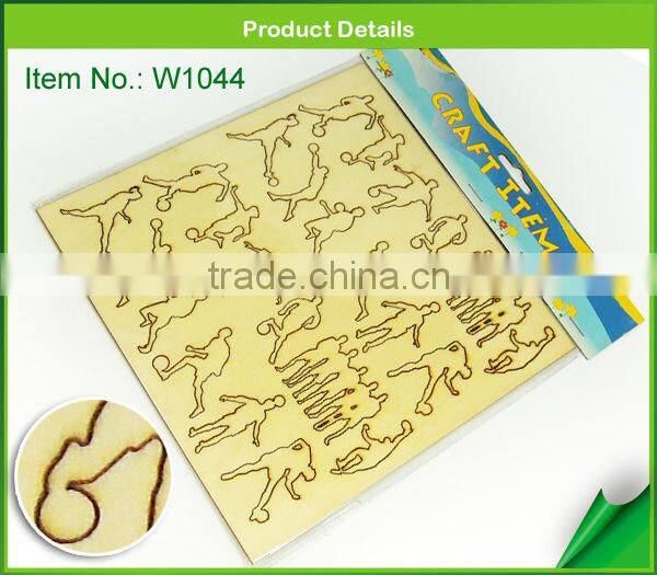 laser wooden sport craft for kids learing