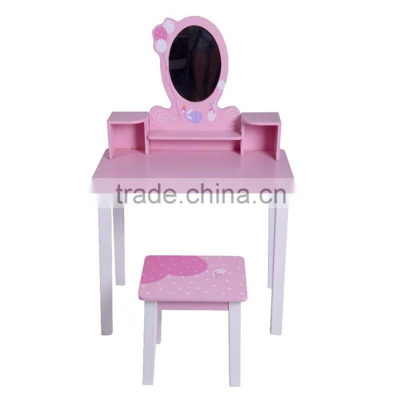 kids morden dressing table with mirrors, vanity table