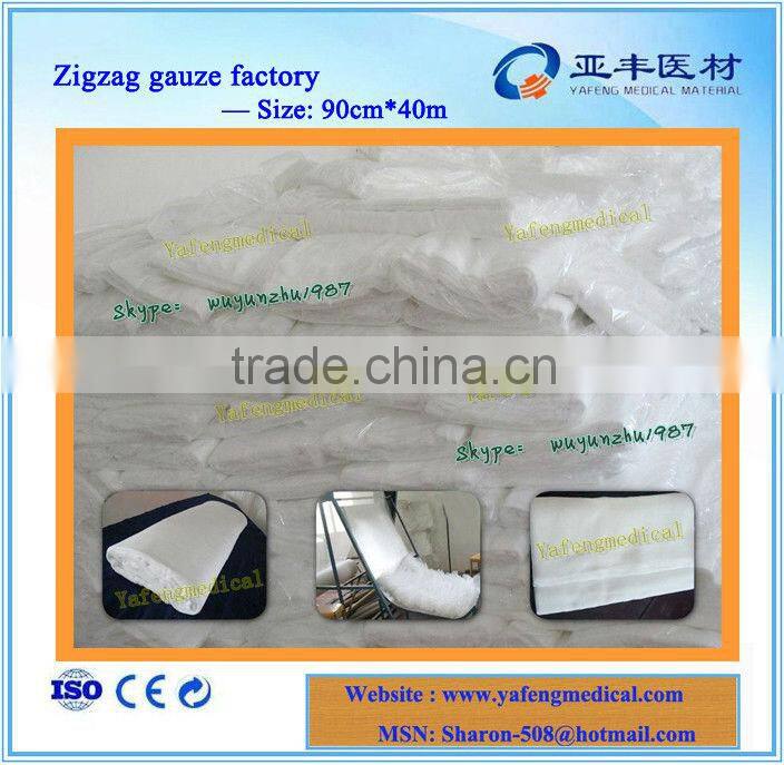 gauze zigzag
