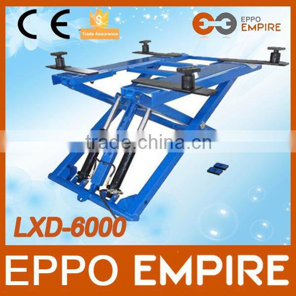 LXD6000 China Alibaba CE approved scissor lift/auto car lift/hydraulic floor lift