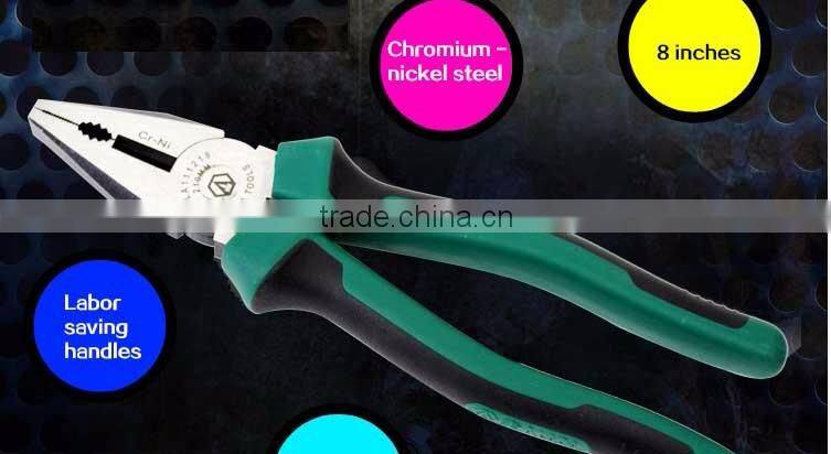 8'' industrial grade safety wire cutting twisting pliers plastic Handle Wire Stripper Plier