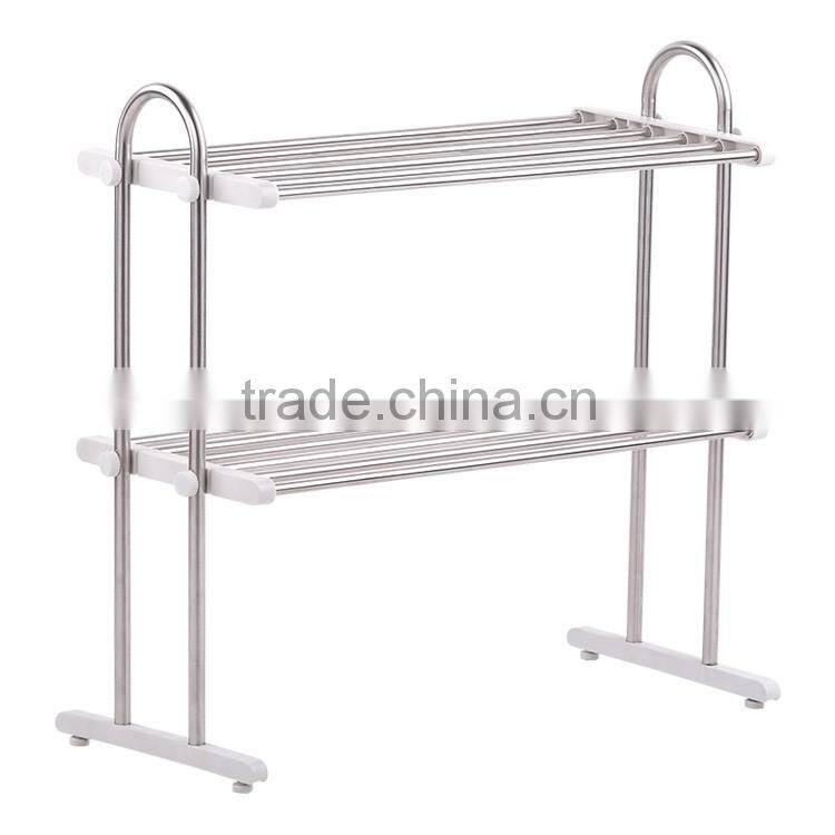 S/S+ABS 43.5*23.8*54.5 Kitchen supplies storage rack /sink dish rack/drying rack