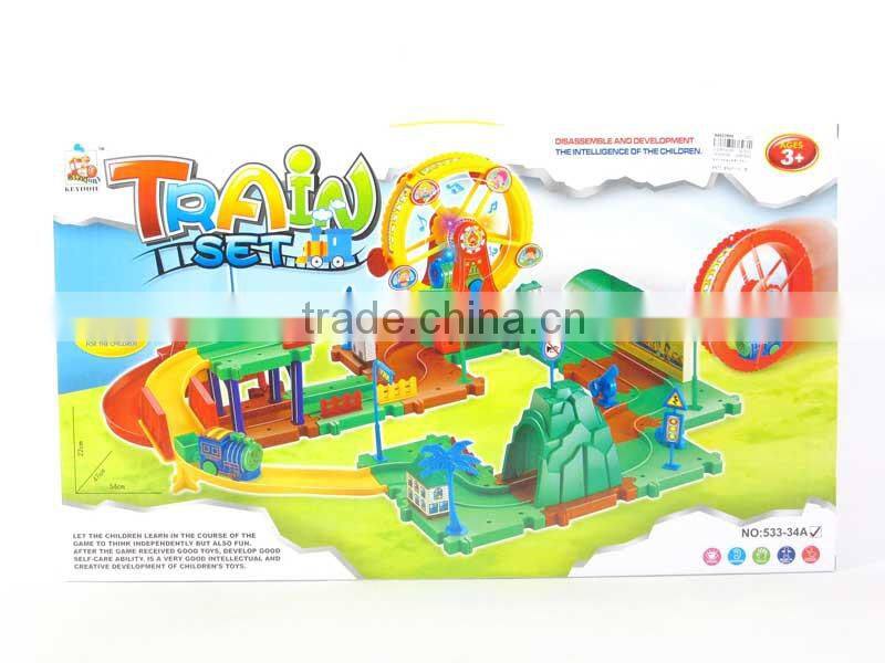 B/O block orbit train with light music toy track EN71 AA017849