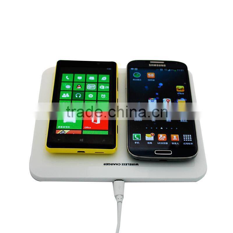 Dual Channel Universal Qi Wireless Charger Charging Transmitter Pad for Samsung Galaxy S6 LG G4 Miccrosoft Lumia 640 XL