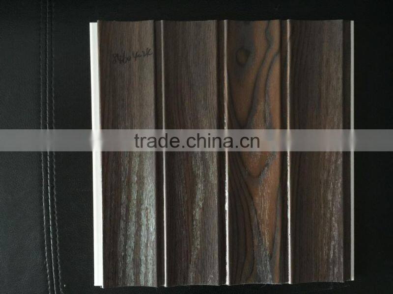 pvc wooden design wall panel popular in INDIA