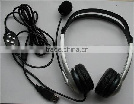Stereo USB VOIP Headsets for computer/PC