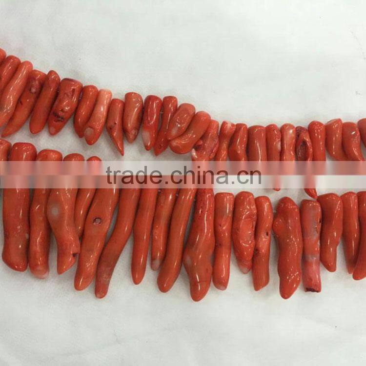 Dyed Red Natural Bamboo Coral Rough Raw Material Marine Aquarium Reef Coral Decotarion