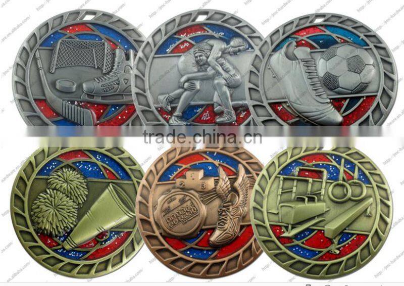 Sport medal Style and trophies and medals china Product Type trophies and medals china