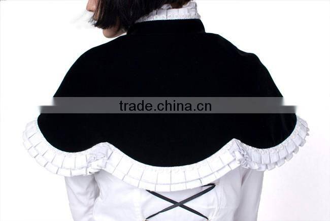 LY-018 unique black and white lolita Janpanese cosplay sweet grils shawl