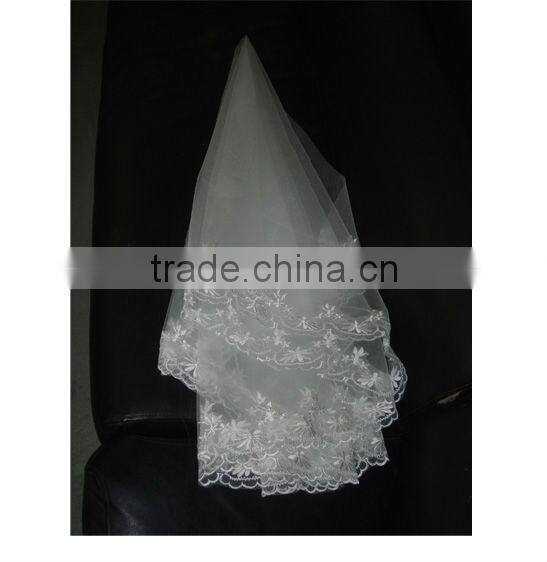 white wedding veils