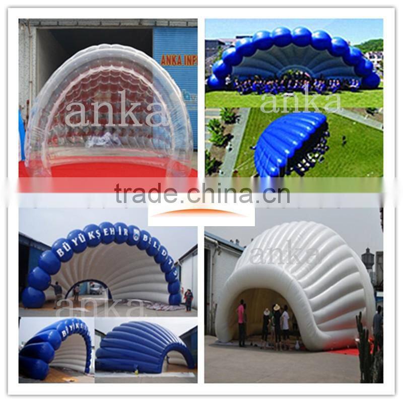 Airtight type inflatable spider tent with clear windows