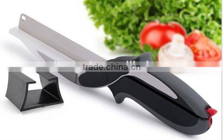 Stainless steel Kitchen clever Food Slicer scissors Knives