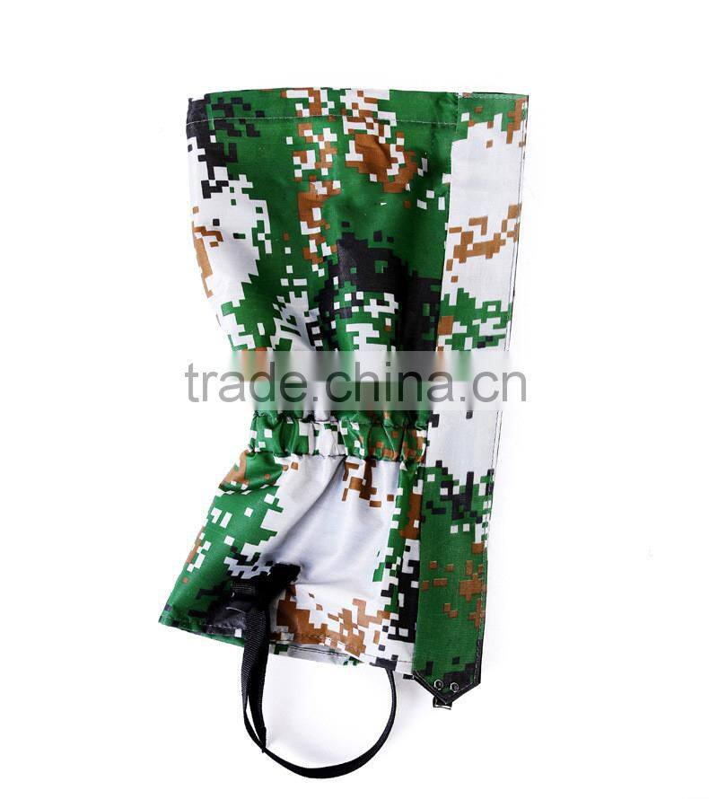 Outdoor hiking climbing skiing camouflage waterproof gaiters