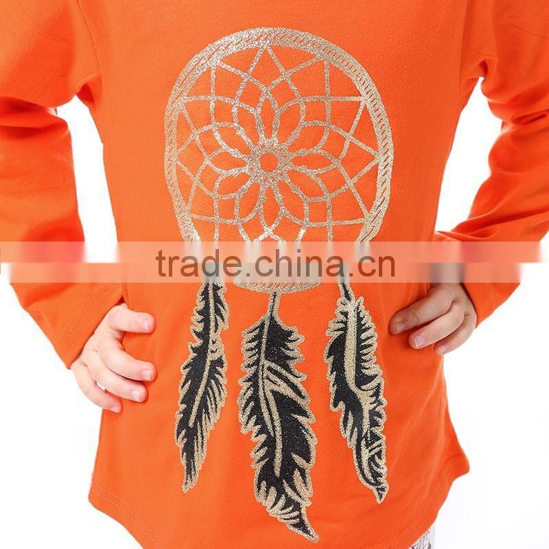 orange kids clothes children girls boutique clothing girls frock patterns childrens boutique top and pants ruffle outfit