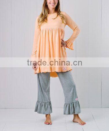 Women Shirt And Pant Color Combinations Women's ruffled capri Pants