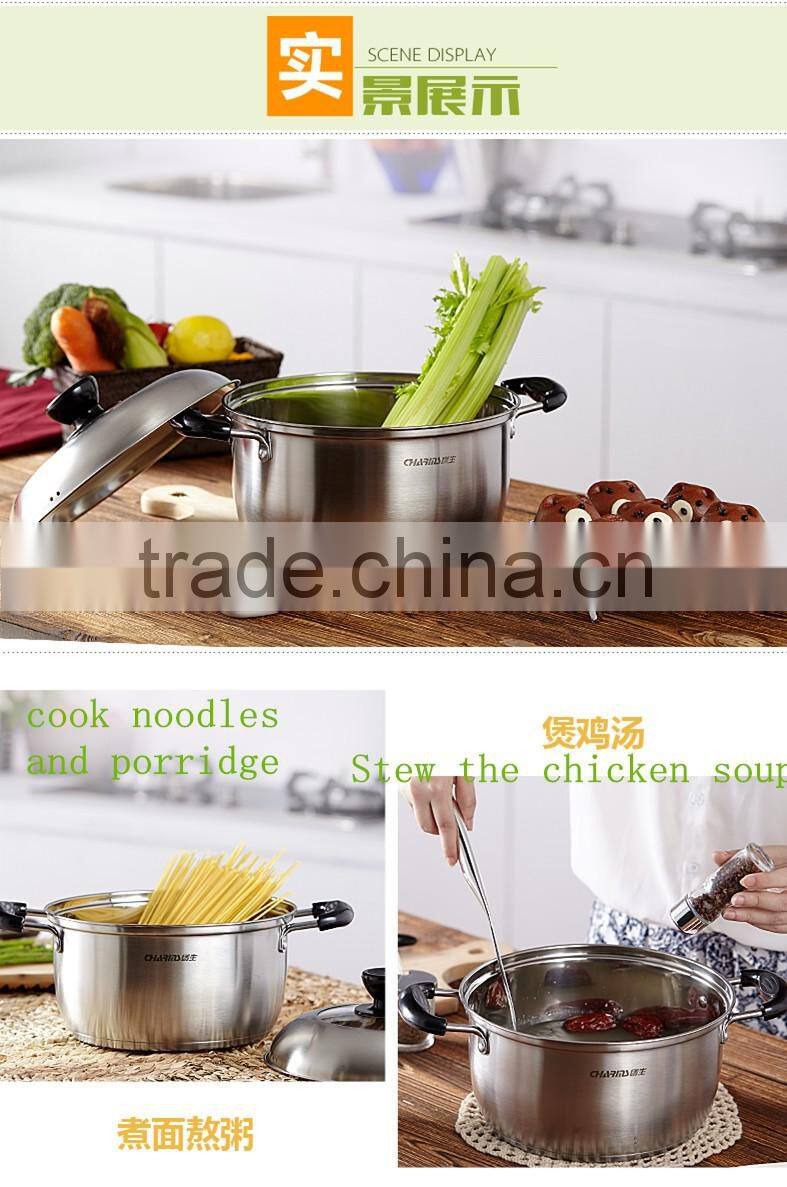 LFGB Food Grade cookware stainless steel sauce pot