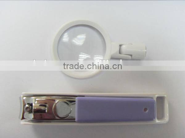 2015 Wholesale magnifying/magnifier nail clipper with nice appearance