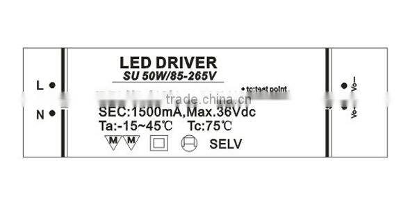 Waterproof IP65 Constant Current moso led driver