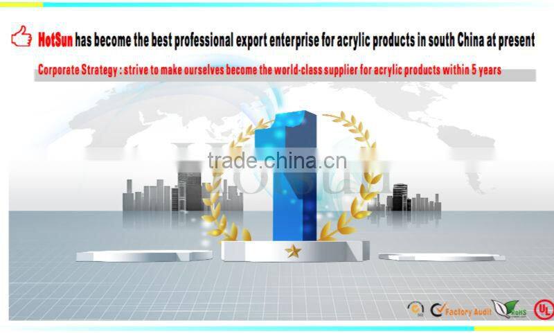 A shape clear acrylic calendar stand