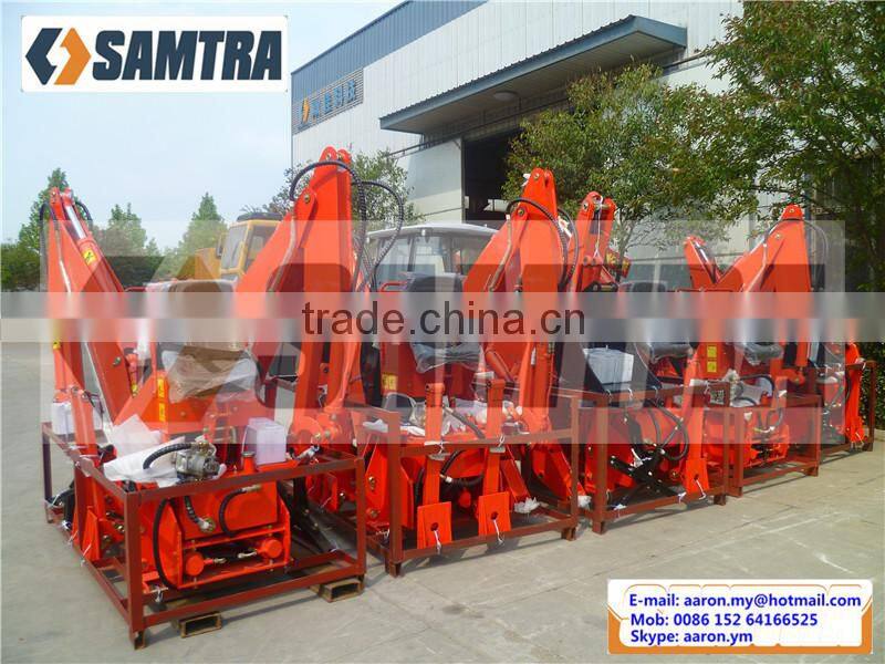 Tractor Backhoe Loader, LW Backhoe Digger with Thumb Grab