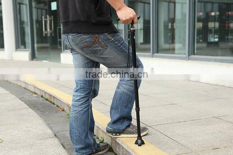 Single foot Alloy crutch ,The old man Aluminum Alloy crutch, telescopic crutch, cane cane light regulating old walker.