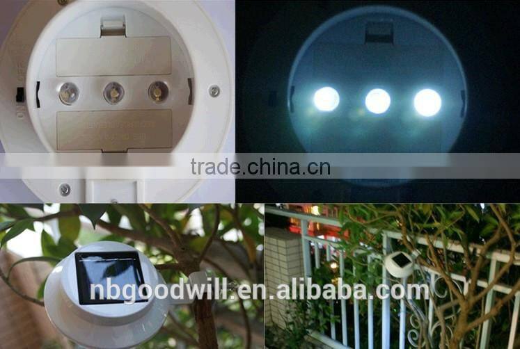 Solar 3 led fence light, solar fence light, solar wall lamp, solar garden light