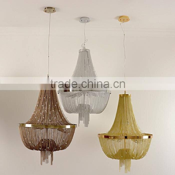 High class unique project Modern Restaurant Lobby Decorative Suspension Chandelier Light
