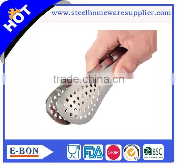 Premium 100% Stainless Steel Food Barbecue Tongs