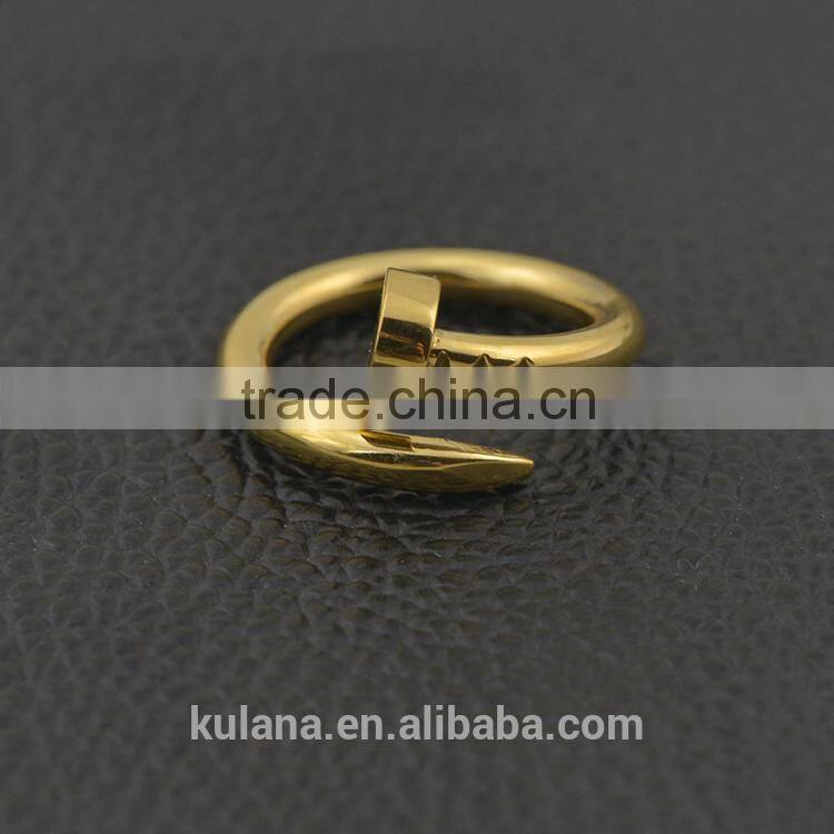 Modern engagement rings twisted nail rings class rings