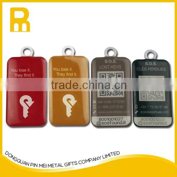 Hotel ID room number key chain with high quality metal printed customized logo