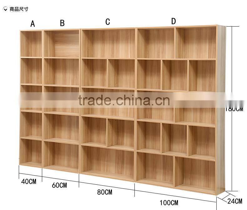 modern wooden large storage capacity home furniture type bookcase , bookshelf of China