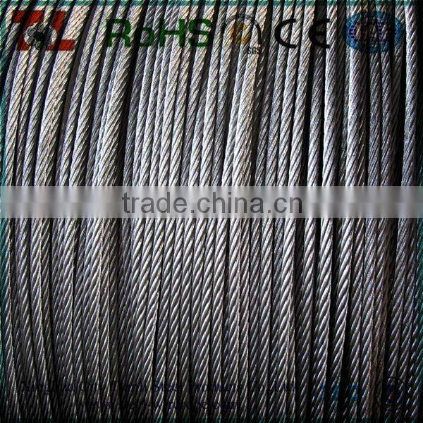 304&316 stainless steel wire rope 1x19