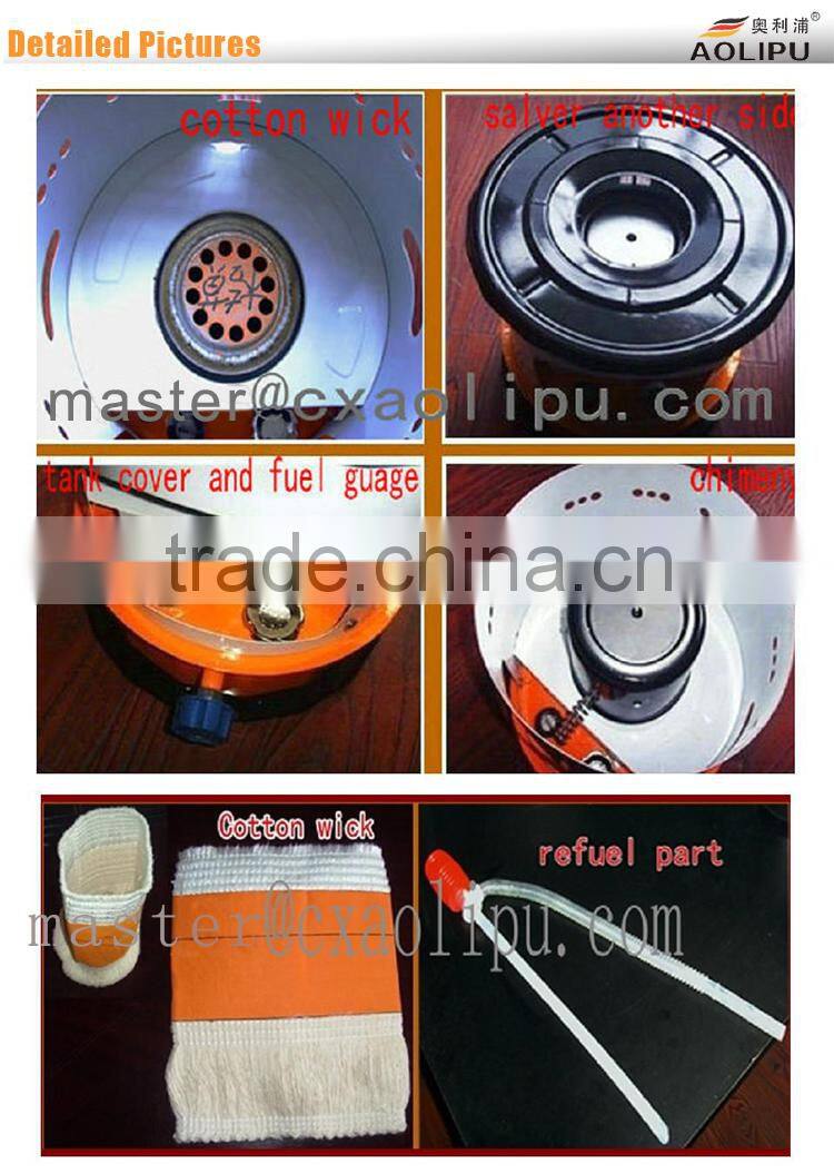 Cooking and heating kerosene stove and camping stove