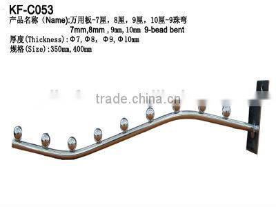 metal display hook for hanging clothes/pegboard display hook