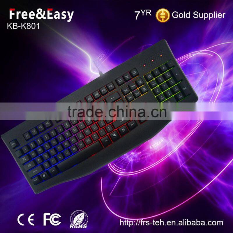 Multimedia led gaming wired keyboard