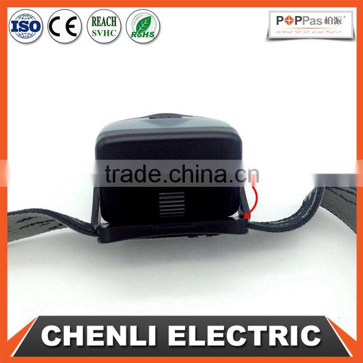 Poppas T10 3AAA battery operated outdoor waterproof camping running walking flashlight headlamp