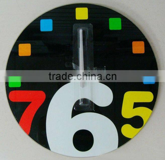 Decorative glass wall clock design, wall mounted clock