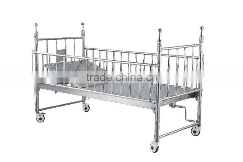 BK509 Hospital medical Stainless Steel Baby Bed