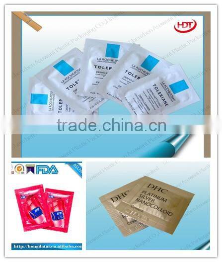 Free Logo Heat Sealable Customized Foil Shampoo Sachets/Shampool Bags