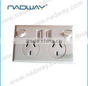 Nadway's colorful products wall switch with 2 USB 2100mA