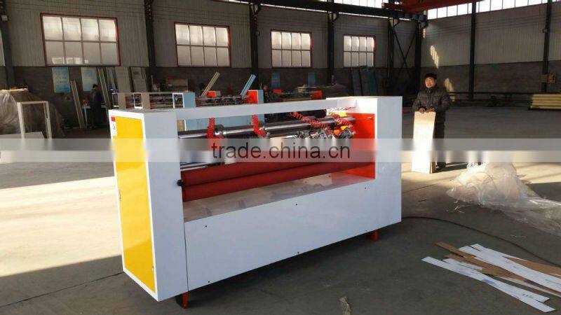 Manual operate Import & export carton box forming manufacture corrugated cardboard thin knife slitting the edge machine