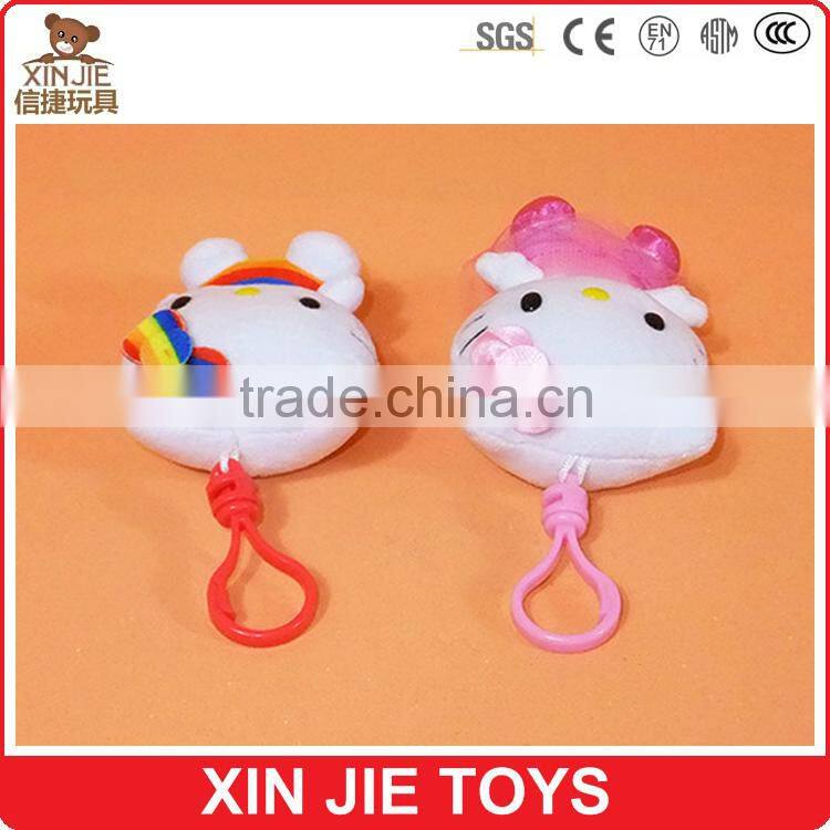 best selling plush hello kitty keychain custom good quality soft animal keychain toy