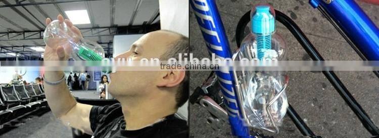 Portable filter water bottle Fashion Plastic Carbon Filter Water Bottle Sports bottle