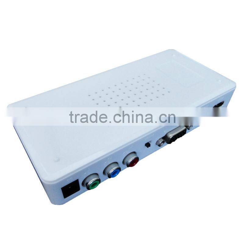 Mini cheap Full HD VGA /Ypbpr composite to HDMI media Converter 1080P