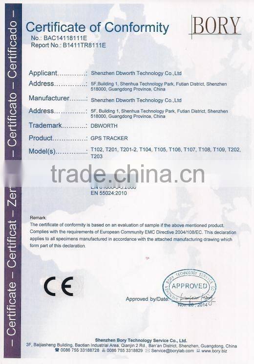 Best GPS for Vehicle Tracking with Water Proof, Support GSM Listening, Long Battery Life, Low Cost and CE