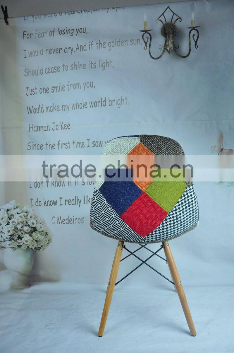 AH-4003 Fabric Beech Wood Leg Leisure Dining Chair